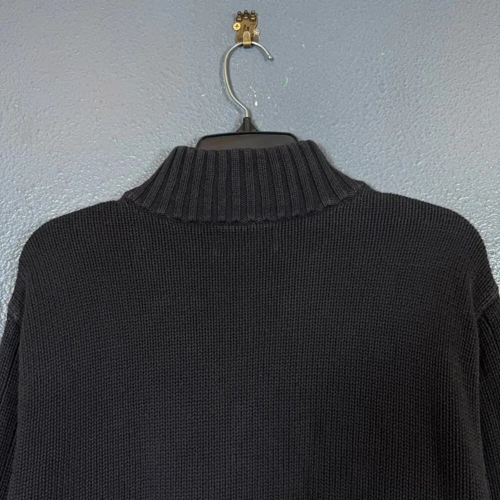Polo Ralph Lauren Jeans Company XL men’s black 1/4 zip sweater vintage